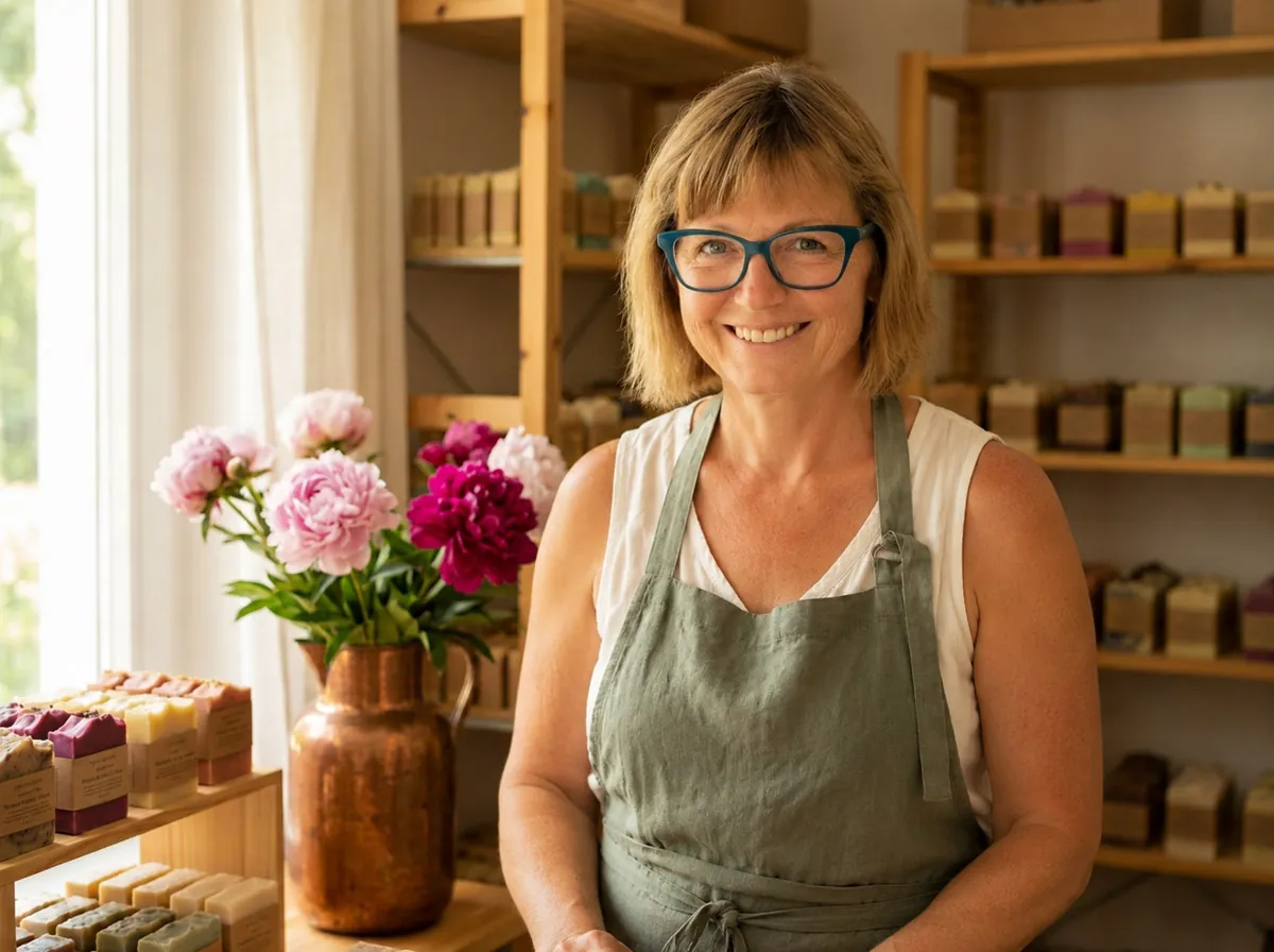 Yvonne Schulze, Inhaberin der Seiferei Yvonne in Ohrdruf