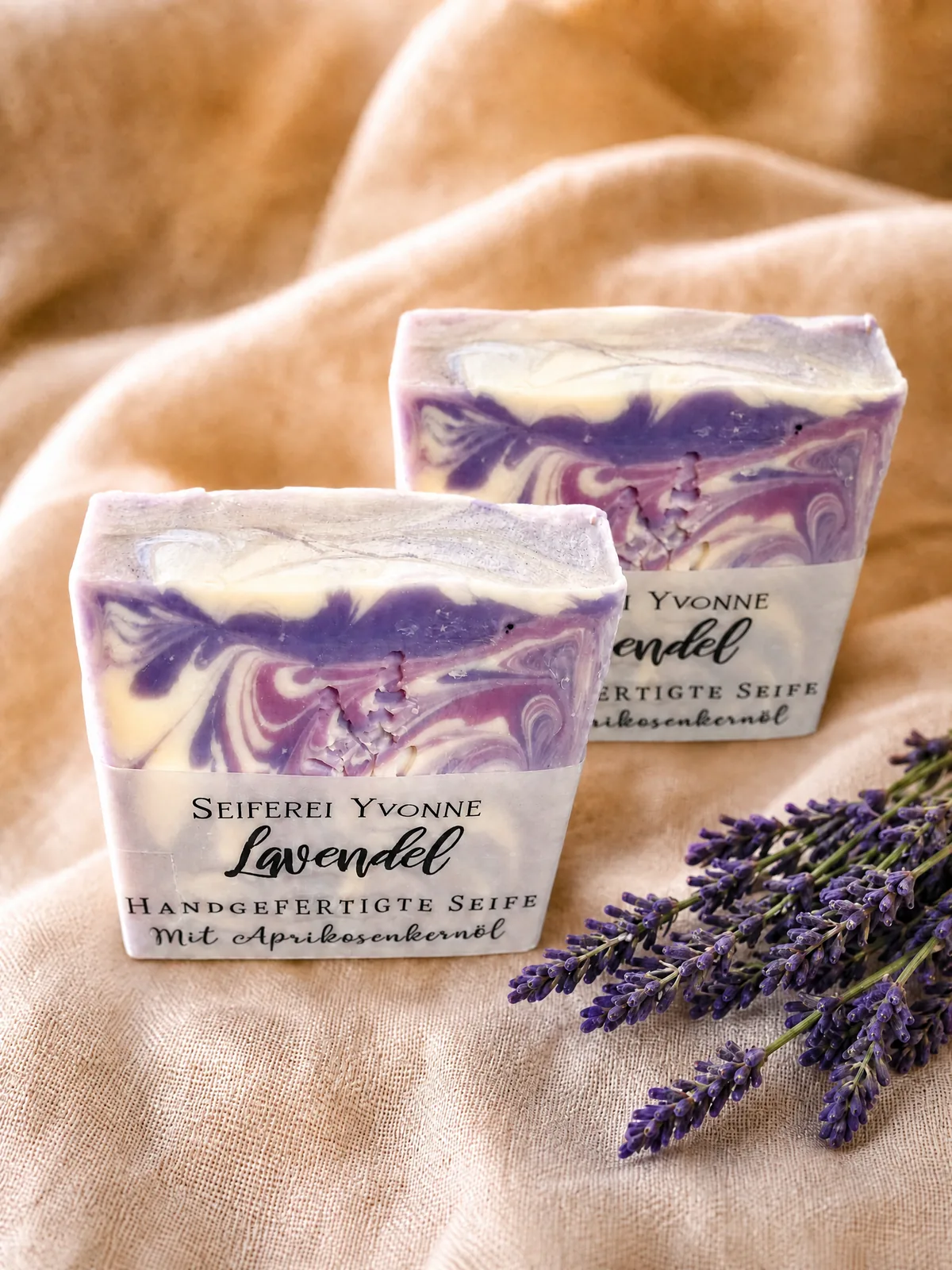 Seiferei Yvonne · Seife Lavendel · Provence-Lavendel mit Aprikosenkernöl