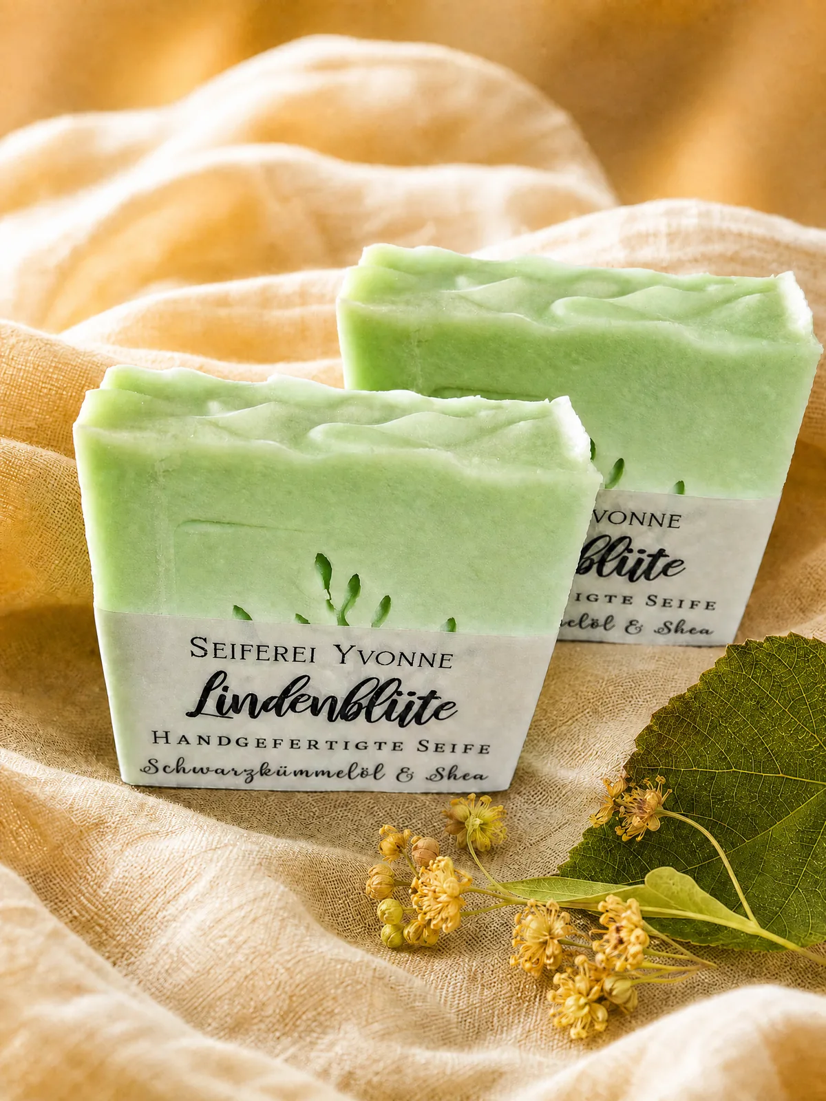 Seife Lindenblüte · Sommerduft mit Schwarzkümmelöl und Sheabutter